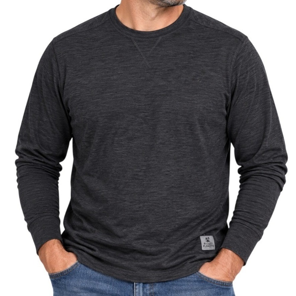 Rugged Elements Charcoal Heather Long Sleeve Men's XXL